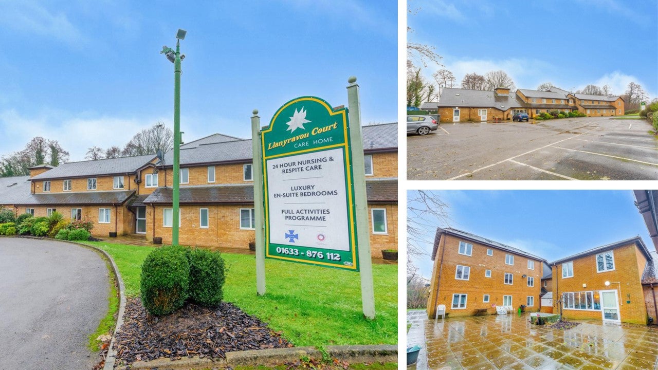 Llanyravon Court Nursing Home in Cwmbran, South Wales, is up for sale